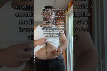 the time eating French food almost killed me ???