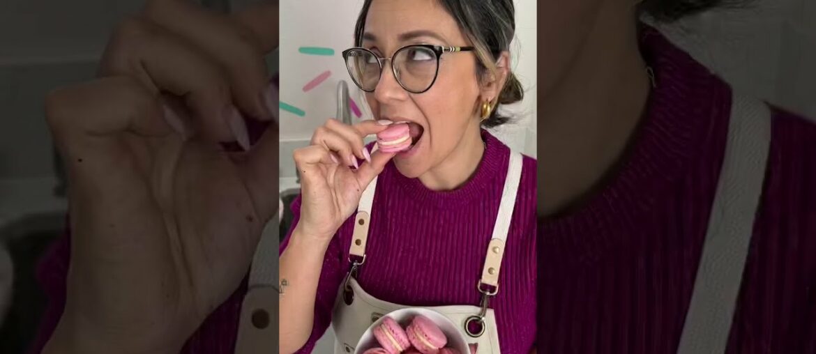 The *sounds* of French macarons #asmr #macaron  #frenchmacarons #ad