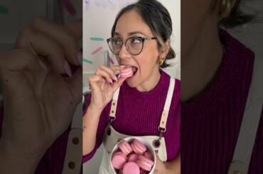 The *sounds* of French macarons #asmr #macaron  #frenchmacarons #ad