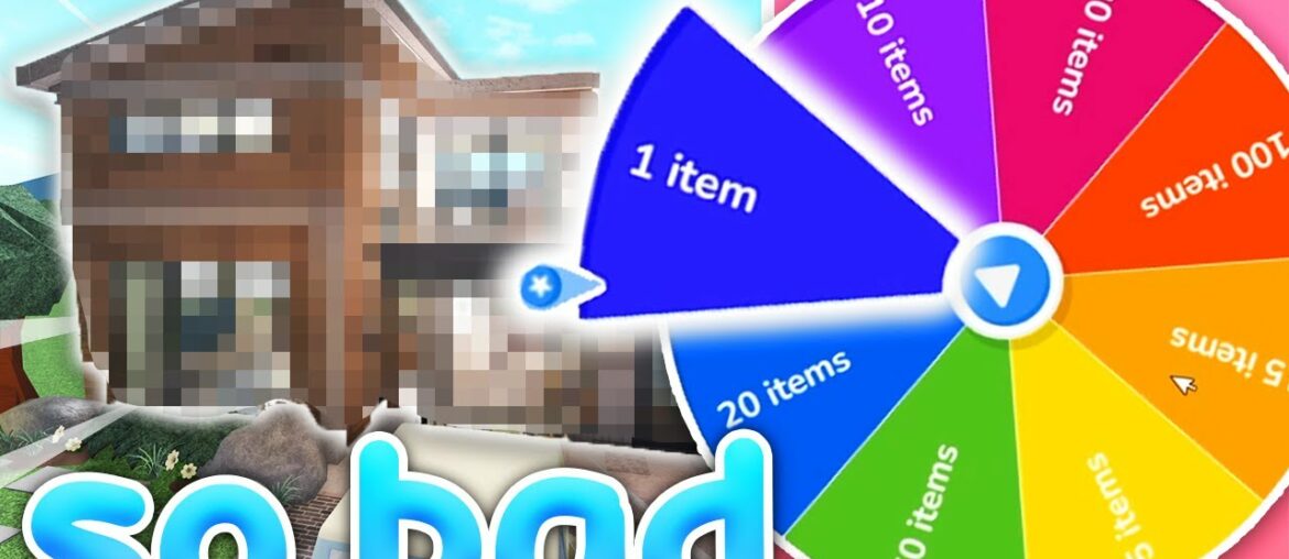 WHEEL decides HOW MANY ITEMS per ROOM (BLOXBURG) WHEEL decides HOW MANY ITEMS per ROOM (BLOXBURG)