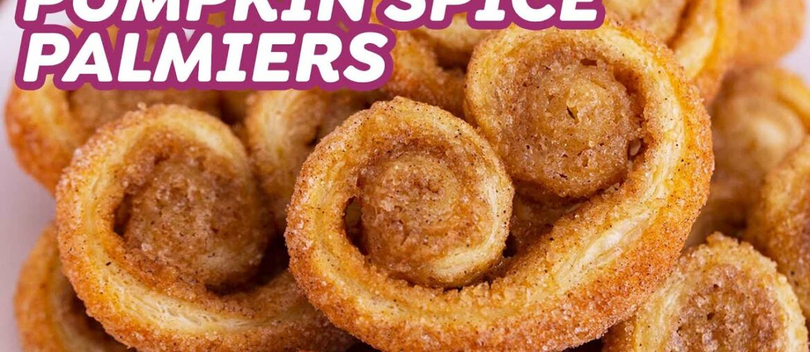 Pumpkin Spice Palmiers a.k.a. Elephant Ear Cookies!