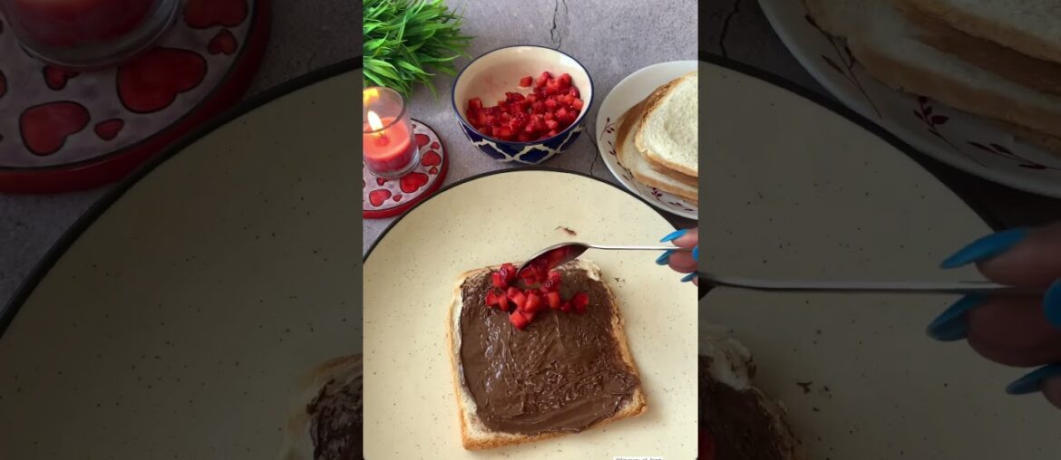 Nutella Strawberry french toast rolls | Flavours Of Food