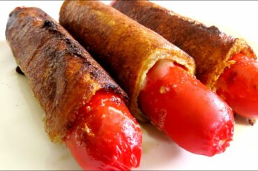 This Homemade Hot Dog French Toast Roll Ups Recipe is So Amazing!