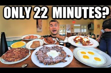 "IT'S TOO MUCH" TEXAS'S BIGGEST BREAKFAST CHALLENGE | Only 22 Minutes?