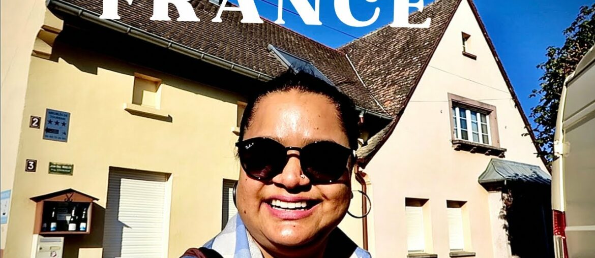 OLDEST WINE ROUTE France | Stuck at CAR Parking | Alsace market bakery & village | Solovlog | Europe