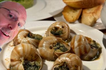 Eating Snails & French Food.  Duck Duck Goose Restaurant in Washington DC