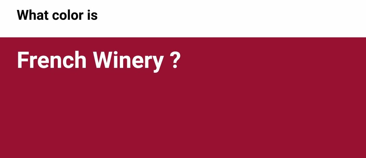 French Winery color #991133 hex color - Red color - Cool color 991133