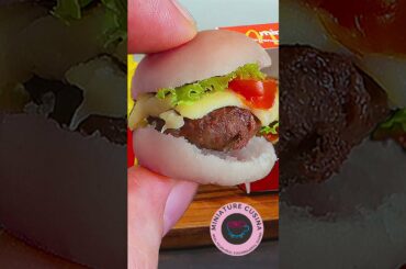 Mcdo Cheese Burger and French Fries Mini Real Food Cooking Kitchen Toy Set #shorts