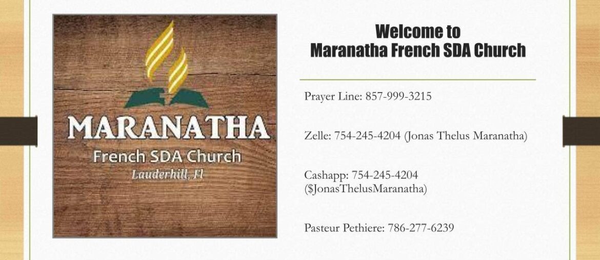 | Maranatha French SDA Church Lauderhill (November 19,2022)