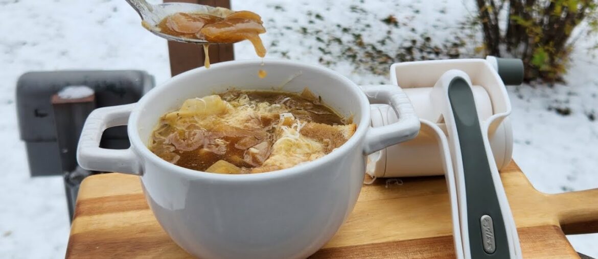 Snowy Day French Onion Soup #shorts #short #food Snowy Day French Onion Soup #shorts #short #food