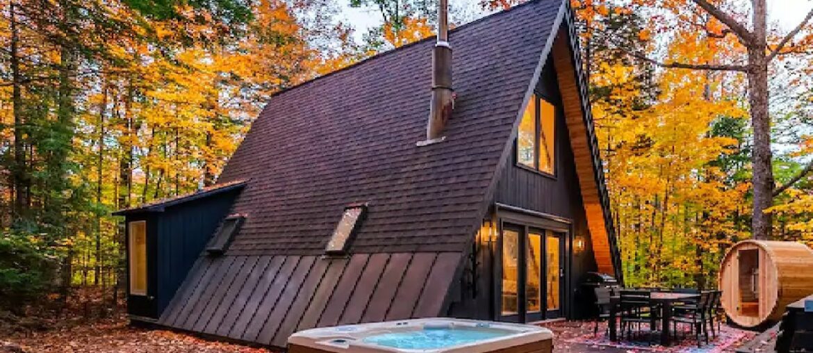 Absolutely Cozy Okemo A-Frame with an Oversized Deck Absolutely Cozy Okemo A-Frame with an Oversized Deck