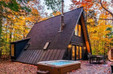 Absolutely Cozy Okemo A-Frame with an Oversized Deck