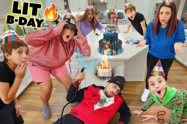 Almost Died on Son's Birthday! Mike's 14th B-day was LIT ... on Fire lol (FV Family Vlog)