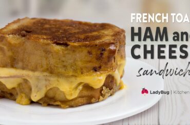 FRENCH TOAST HAM and CHEDDAR CHEESE. Homemade Cooking Recipes