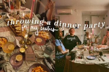 throwing a dinner party in celebration of platonic love and friendship
