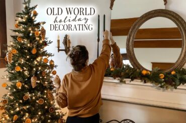 Christmas + Thanksgiving Holiday Decorations (Old World Style) | Orange Slice Ornaments & Pumpkins