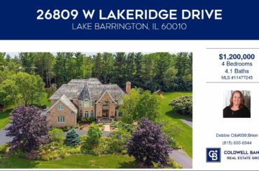 26809 W LAKERIDGE Drive Lake Barrington Illinois Homes for Sale | www.coldwellhomes.com