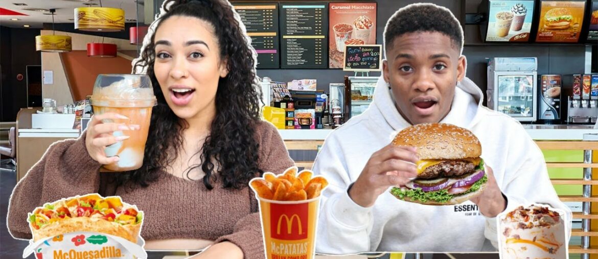 AMERICANS TRY FRENCH MCDONALD'S IN PARIS *RARE MENU ITEMS*