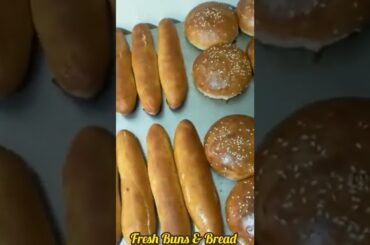 Fresh Buns & Bread Street Food Secret Bun Recipe Zinger Burger Bun Bekery #shortvideo #viral #shorts