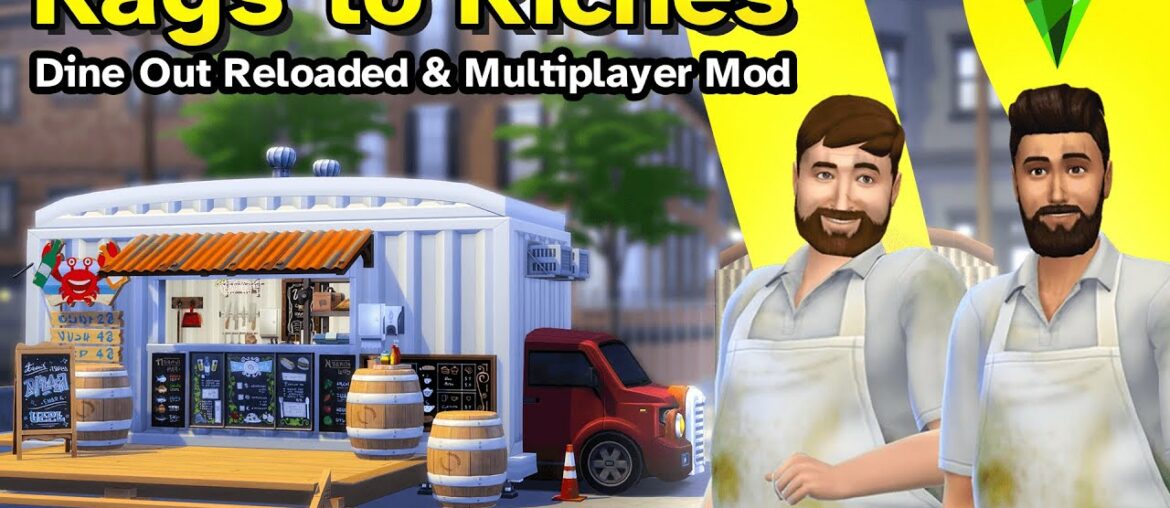 The Sims 4 Multiplayer Rags to Riches running a food truck!