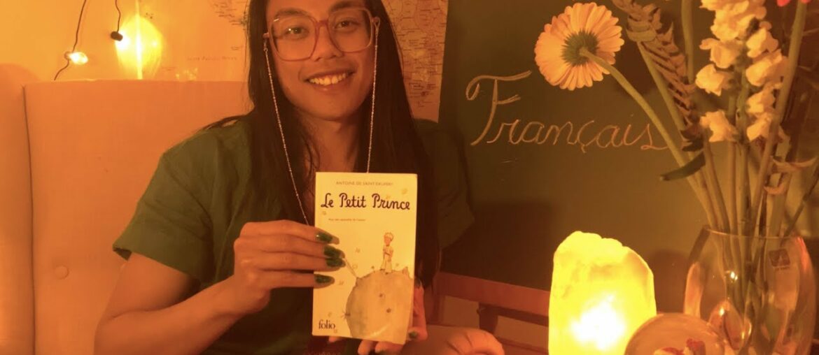 [ASMR] French Lesson Bed Time Story In French To Help You Sleep Chalkboard, Crackling Candle & Wine