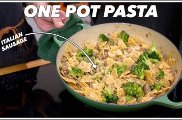 Learn This (Risotto) Pasta Method - You’ll Never Need Another Recipe - One Pot Sausage Pasta