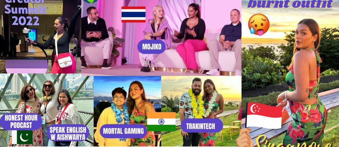 Got Stuck in Singapore & Burnt my Dress during the CRAZIEST YT CREATOR SUMMIT ! #HustleWSar