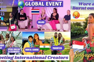 Got Stuck in Singapore & Burnt my Dress during the CRAZIEST YT CREATOR SUMMIT ! #HustleWSar