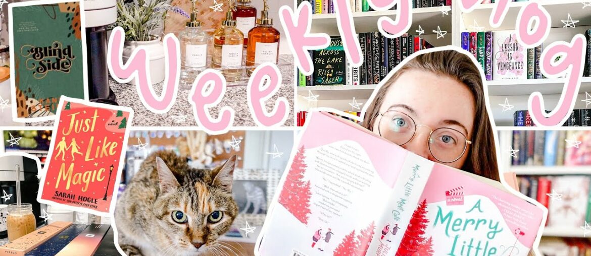 kindle unlimited romances, a book haul, + new coffee corner set up | WEEKLY READING VLOG kindle unlimited romances, a book haul, + new coffee corner set up | WEEKLY READING VLOG