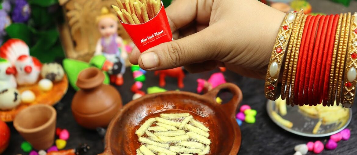 MINIATURE FRENCH FRIES | Miniature Cooking | Mini Food MINIATURE FRENCH FRIES | Miniature Cooking | Mini Food
