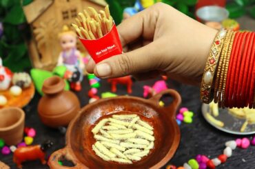 MINIATURE FRENCH FRIES | Miniature Cooking | Mini Food