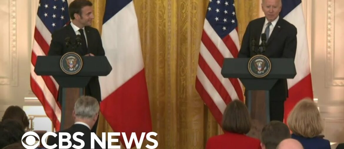 Biden, Macron reiterate support for Ukraine amid Russian aggression Biden, Macron reiterate support for Ukraine amid Russian aggression