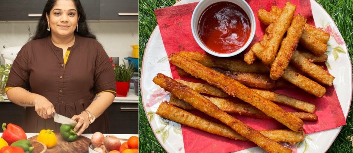 Make This For Your Kids Instead of French Fries - Cheesy Potato Sticks Recipe