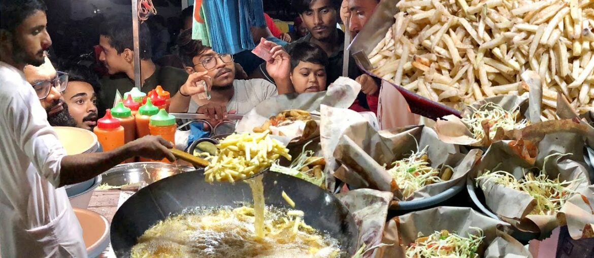 FRENCH FRIES Making | Street Food Famous French Fries - NEVER SEEN BEFORE Crispy French Fries Making