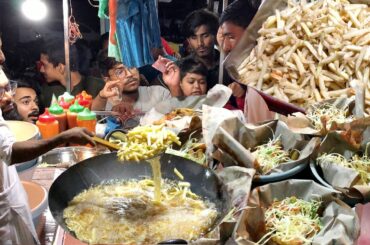 FRENCH FRIES Making | Street Food Famous French Fries - NEVER SEEN BEFORE Crispy French Fries Making
