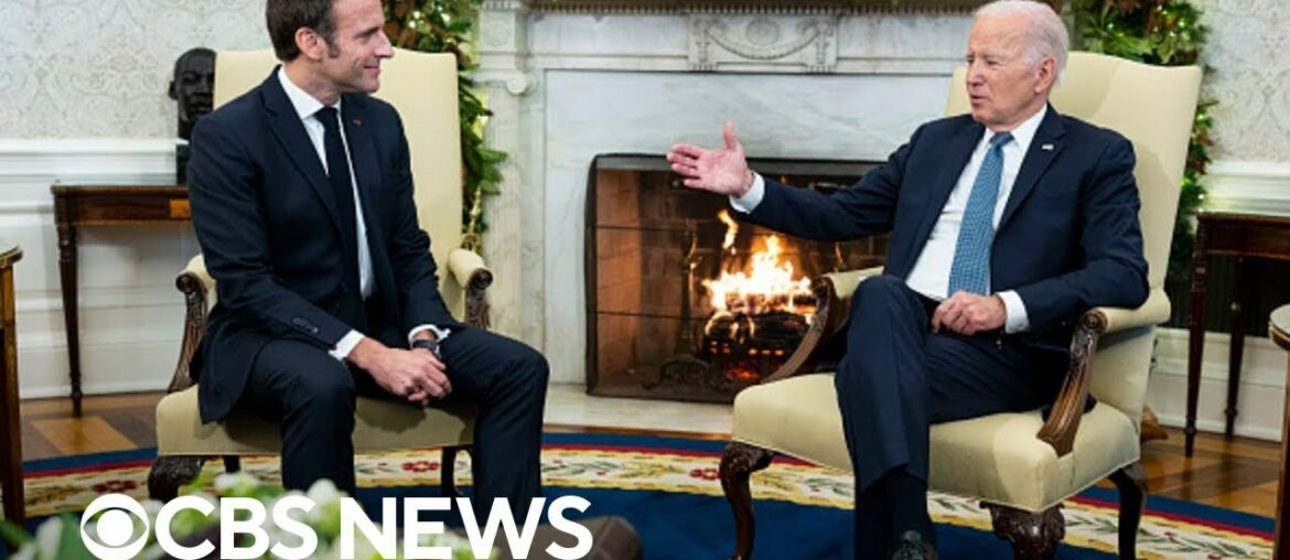 President Biden hosting Emmanuel Macron in Biden's first state dinner