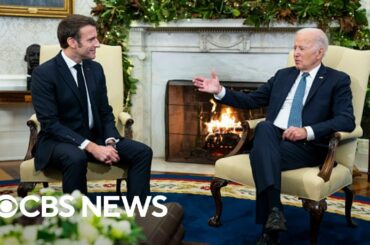 President Biden hosting Emmanuel Macron in Biden's first state dinner