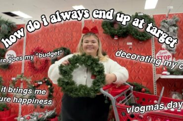 DECORATING MY CAR FOR CHRISTMAS *bc im extra af* vlogmas day 2
