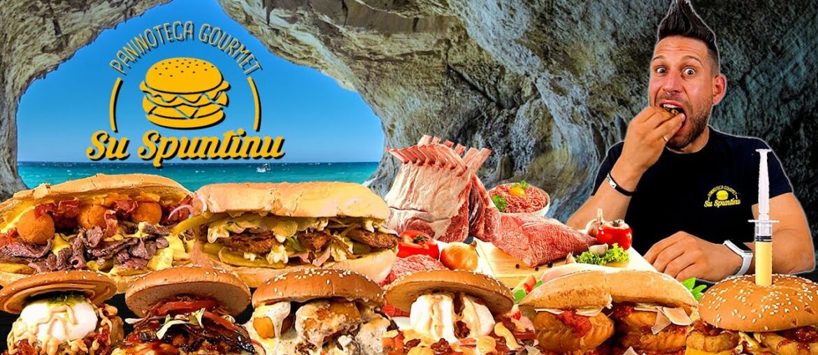 MANGIO TUTTI I PANINI MEAT EXPERIENCE di SU SPUNTINU - (Food Porn Challenge) - MAN VS FOOD