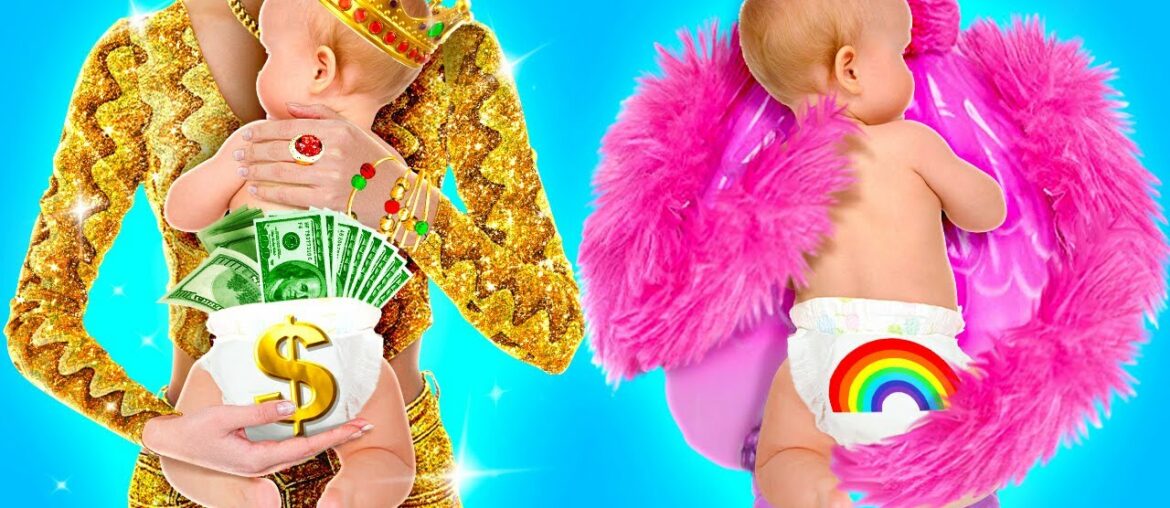 DOLL COME TO LIFE || Pregnant Doll Makeover! Broke VS Rich Pregnant! Funny Parents By 123 GO! TRENDS