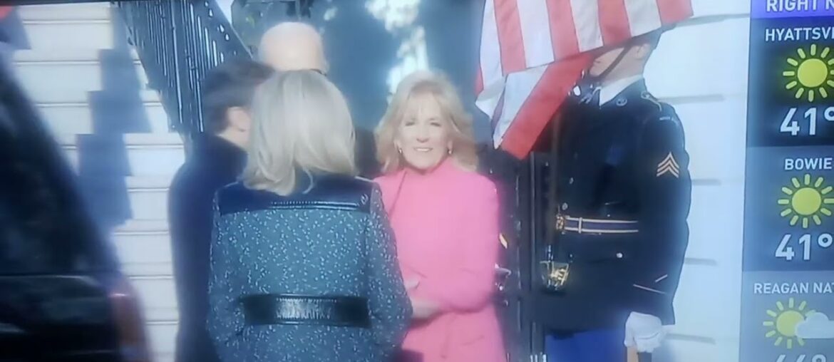 FRENCH PRESIDENT and PRESIDENT BIDEN MEET IN The OVAL OFFICE AT THE WHITE HOUSE