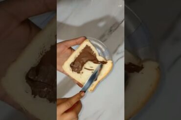 Nutella french toast sandwich recipe #shorts #youtubeshorts #viral
