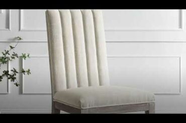 Maisonette French Vintage Tufted Fabric Dining Side Chairs - Set of 2