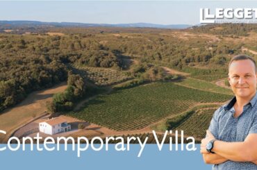 Captivating Contemporary Villa + Vineyards + Apartment in the South of France with Picturesque View