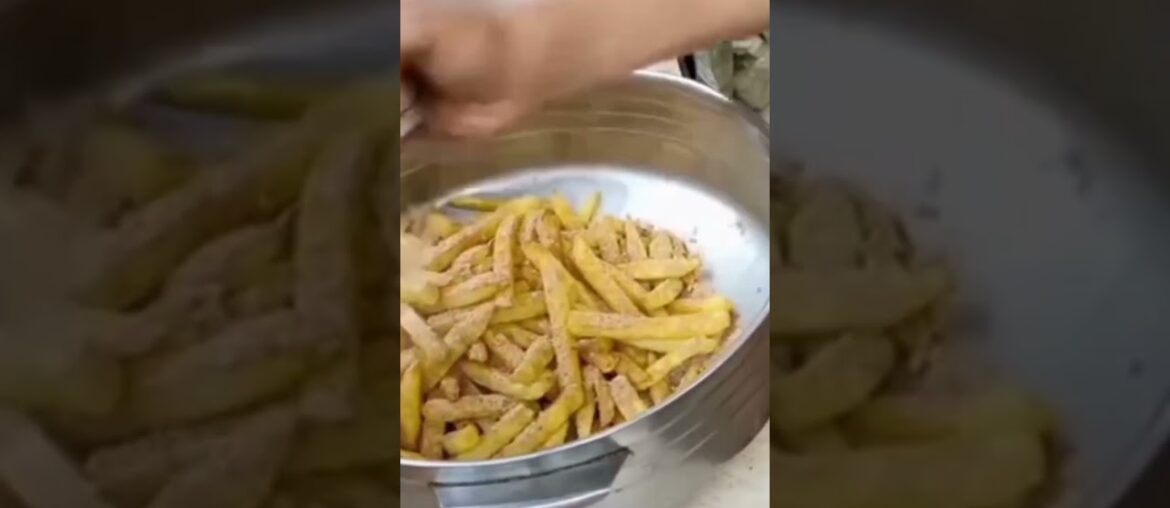French Fries Recipe Streetfood style #frenchfriesrecipe #vegstreetfood #shorts #viralshorts