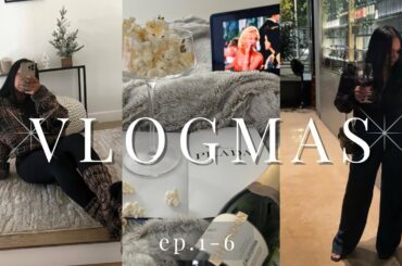 VLOGMAS DAY’S 1-6 | GROCERY SHOPPING | SKIMS| WOMENS WINE MEET UP | FRENCH PRESS COFFEE |