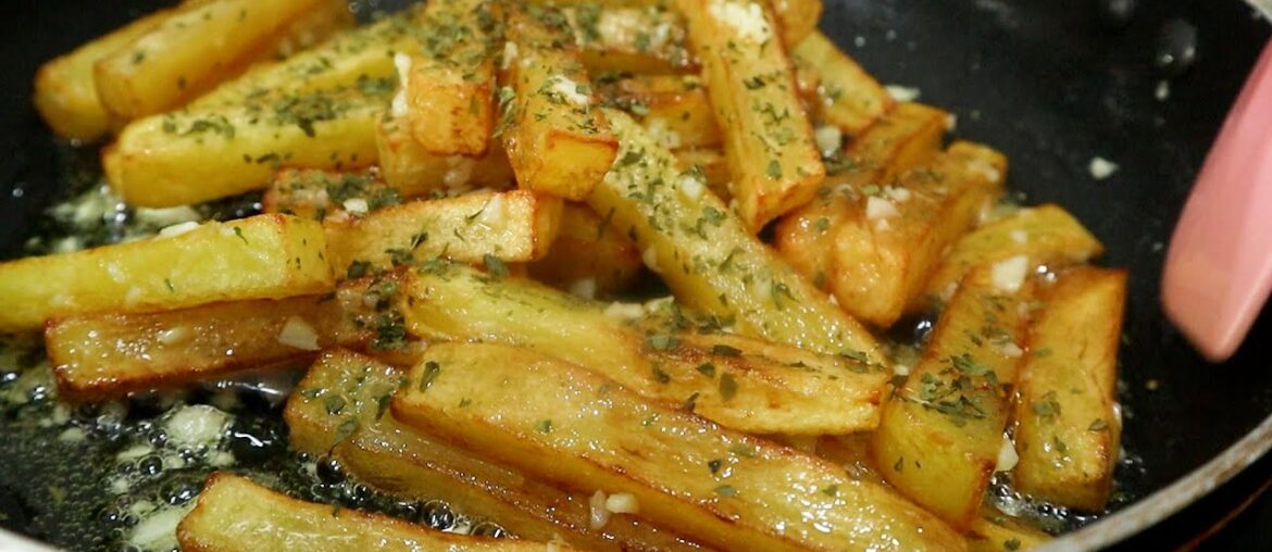 Crispy French fries with Garlic Butter | Potato Recipes Crispy French fries with Garlic Butter | Potato Recipes