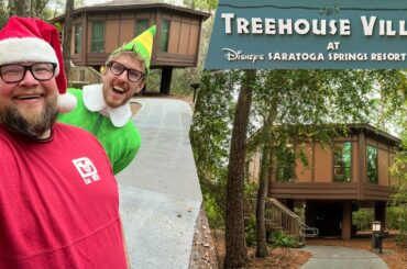 Disney’s Treehouse Villas Staycation 2022 | Funny Christmas Party & Resort Tour | Walt Disney World