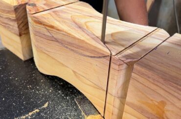 Creative Steady Oval Dining Table Making Process With Two Big Pillar.