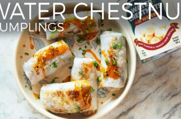 Water Chestnut Dumplings | Quick Winter Recipe | Rice Paper Recipes